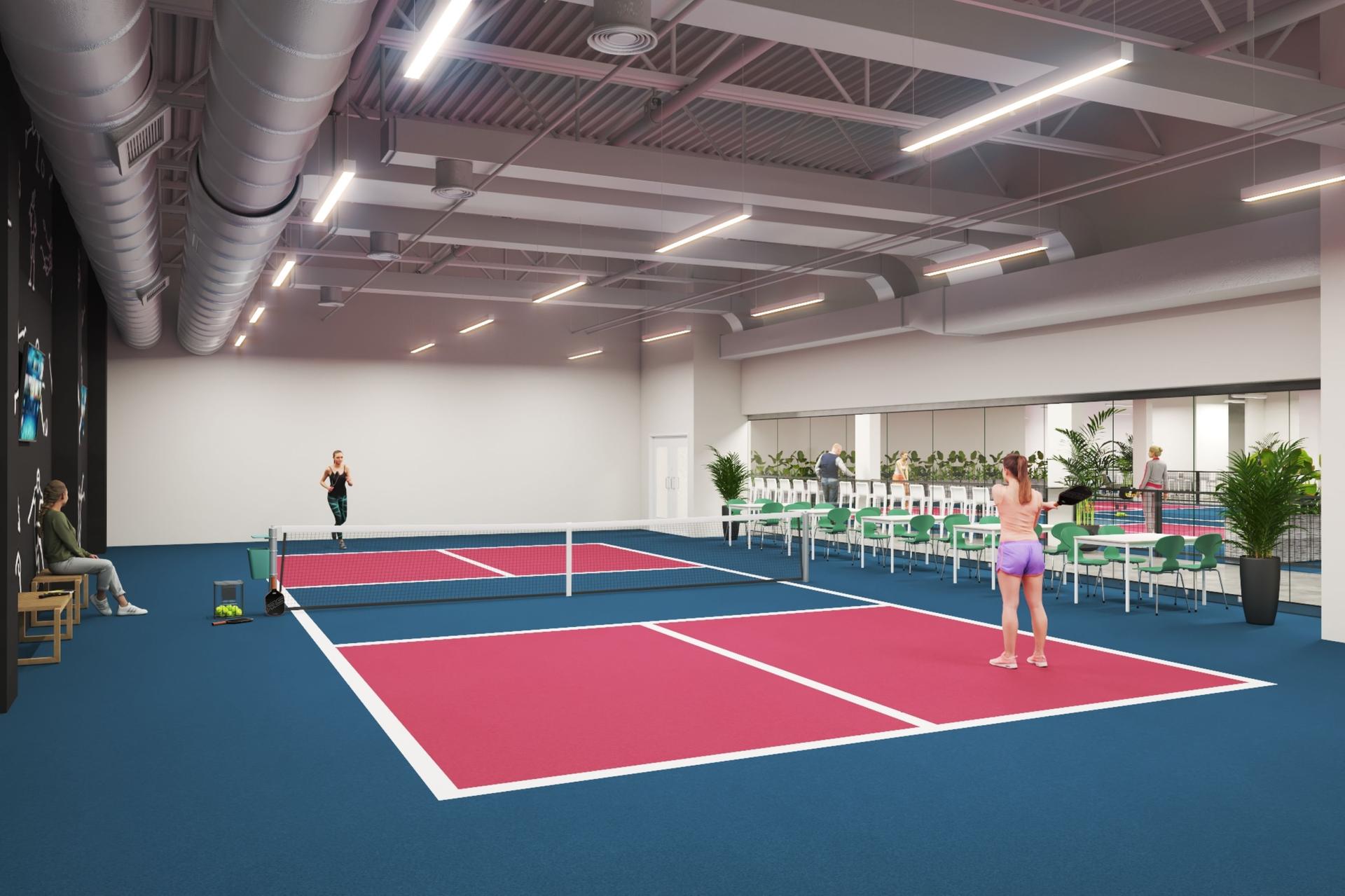 Pickleball court